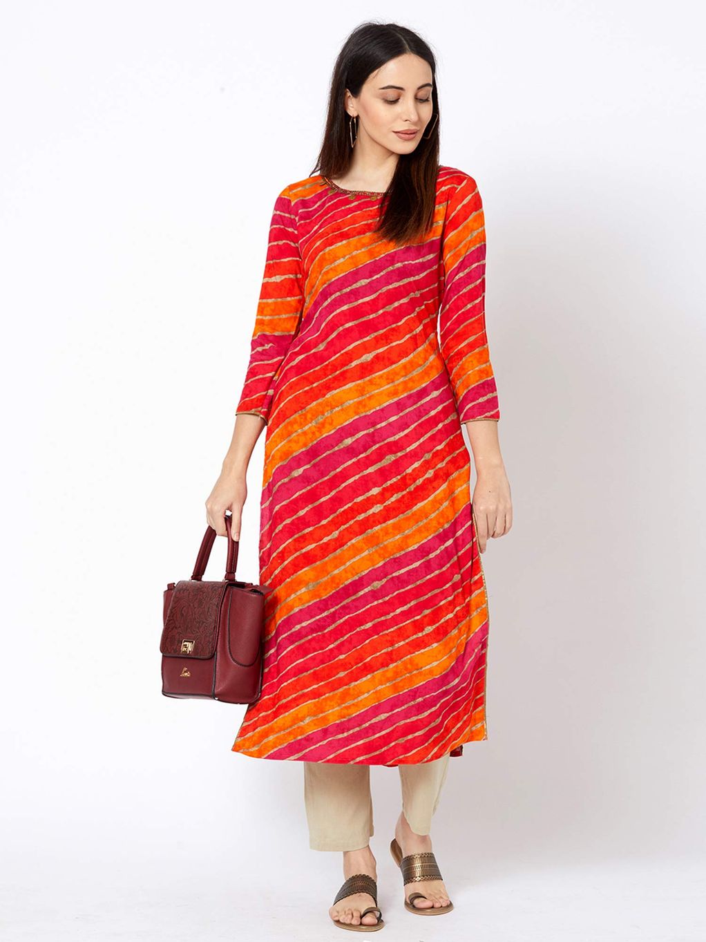 Lahariya print kurtis clearance