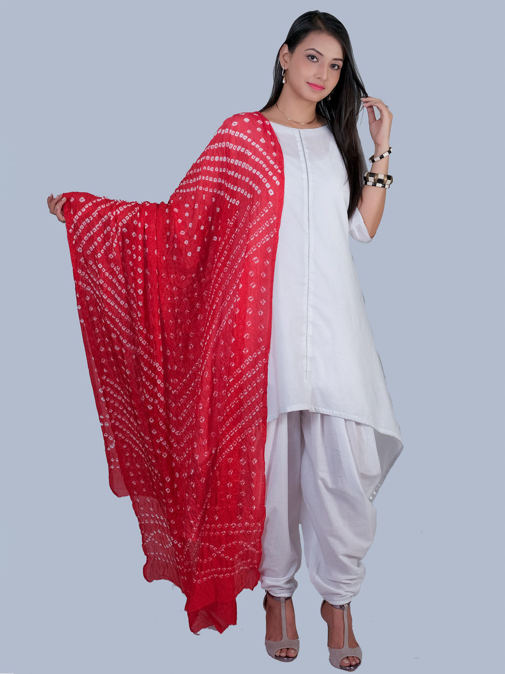 white salwar kurti