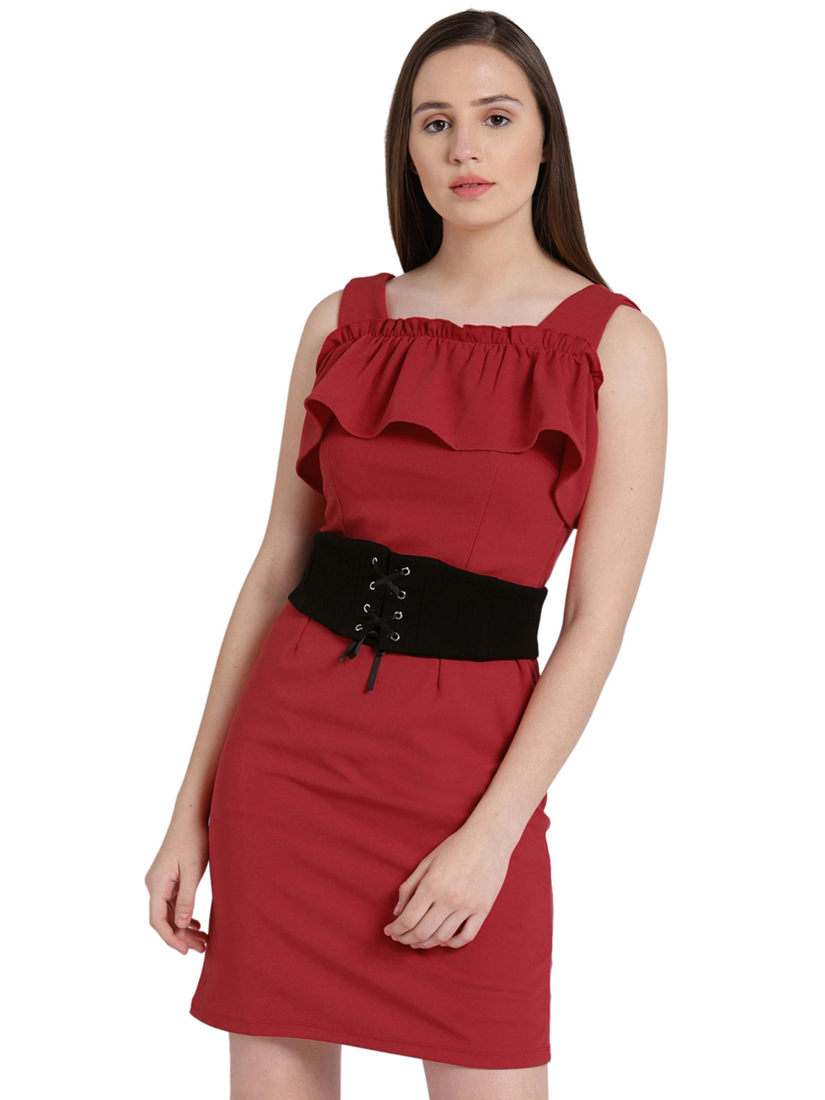 madame red dress