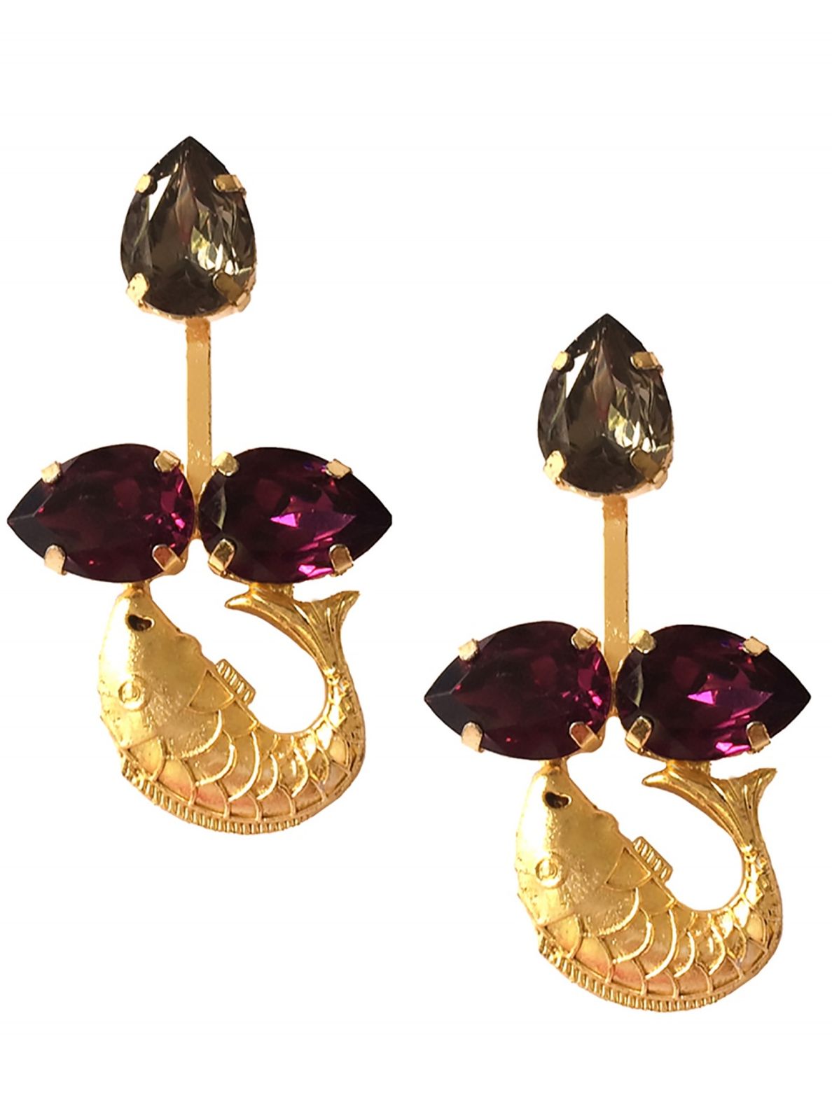 Ornamaas Earrings Buy Ornamaas Fish Drive Earhangers Online Nykaa Fashion The favorite charm gold and camel tassel earrings are sure to be your new fave!