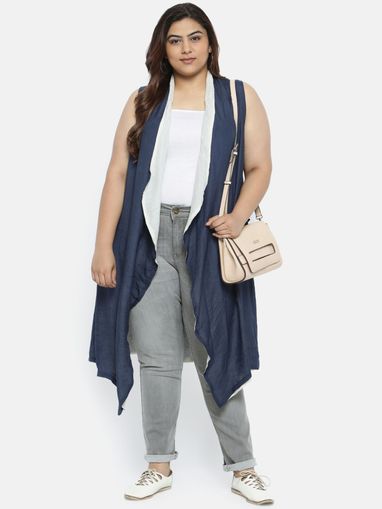 plus size white shrug