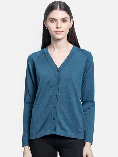 Navy blue v neck cardigan clearance