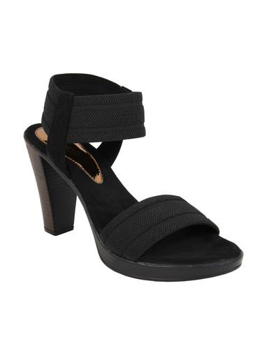 catwalk black block heels