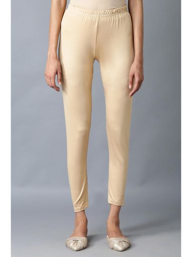 Go Colors Gold Shimmer Leggings Online 