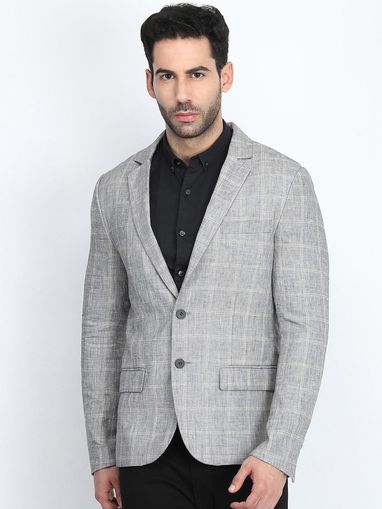 louis philippe check blazer