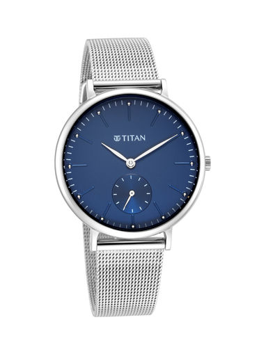titan ladies watch with blue dial