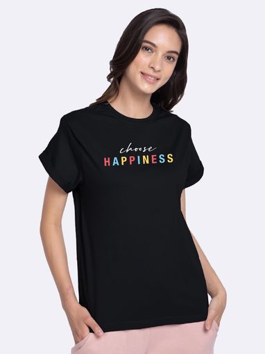 Bewakoof Happy Today Boyfriend T-Shirts 