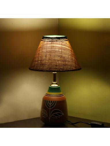 Exclusive Lane Table Lamp 13 Inch Terracotta Handpainted Warli Matki In Red Nykaa Fashion Exclusive Lane Table Lamp, Small Drum Lamp Shades Ukuran