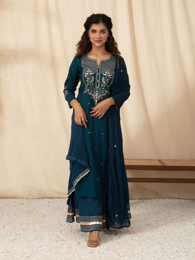 Likha Salwar Suit : Buy Likha Off White 
