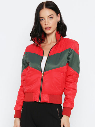 red bomber jacket forever 21