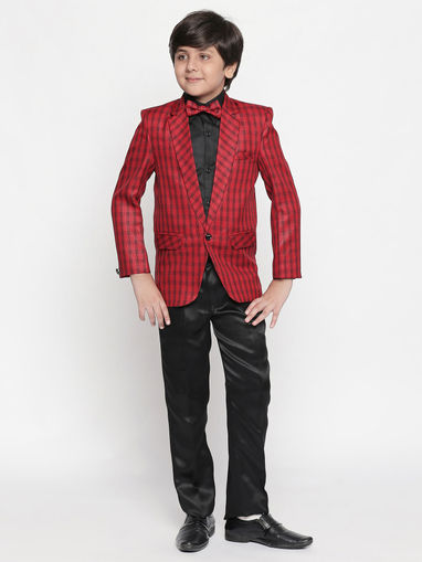 boys red suit jacket