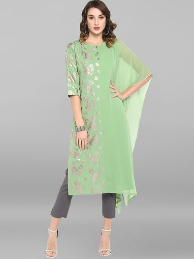 limeroad crepe kurtis