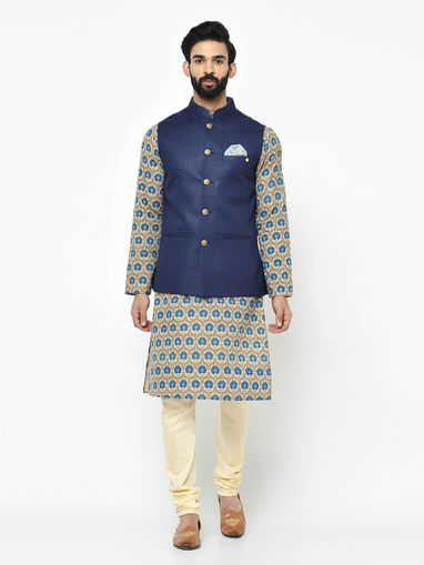 kurta with half jacket
