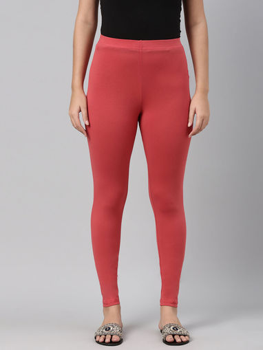 Buy Go Colors Women Pink Viscose Ankle 