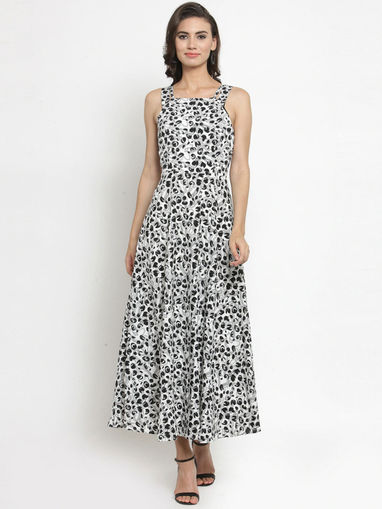 Latin quarters dot print maxi dress clearance