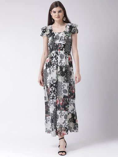 Latin quarters dot print maxi dress clearance