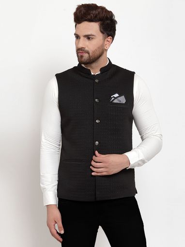 black nehru jacket