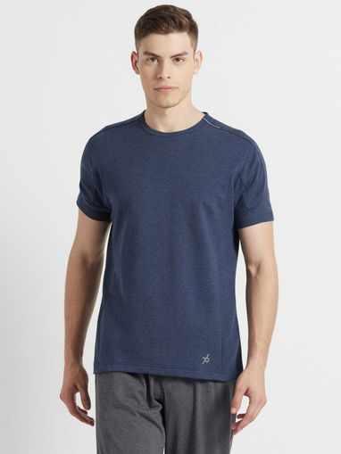 Jockey Move Blue Short Sleeve T-Shirt 