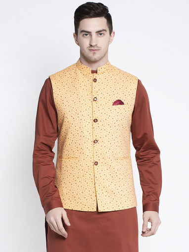 cream color nehru jacket