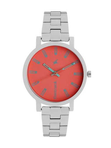 fastrack orange strap watch
