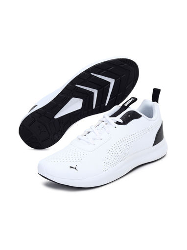 puma full white shoes