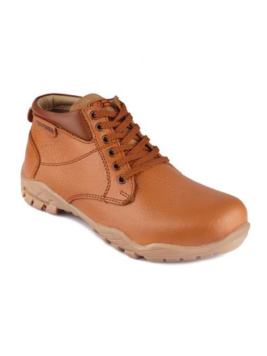 Red Chief Tan Leather Derby Shoes at 