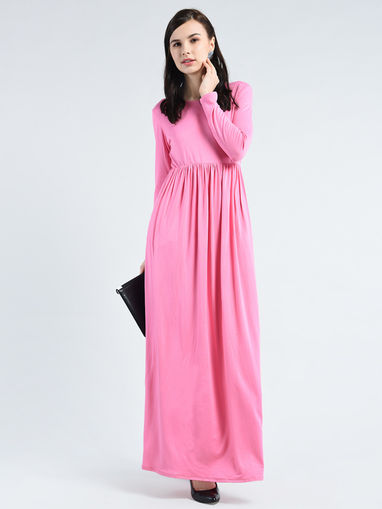pink one piece dress