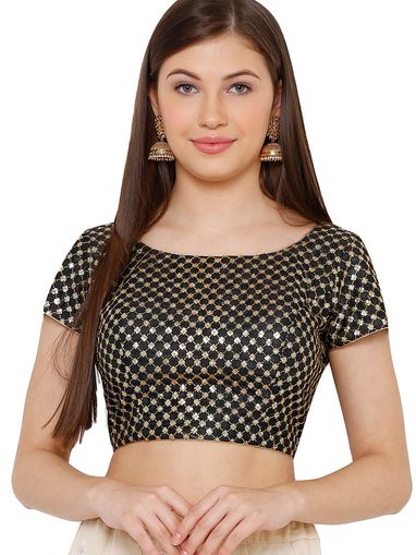 black halter neck blouse online