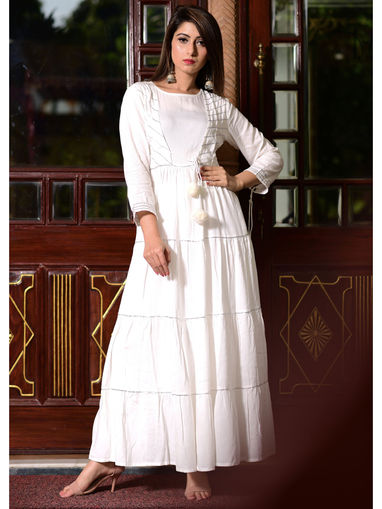 white gown with jacket