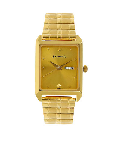 sonata gold watch