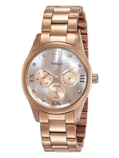 timex rose gold women's watch tw000w208