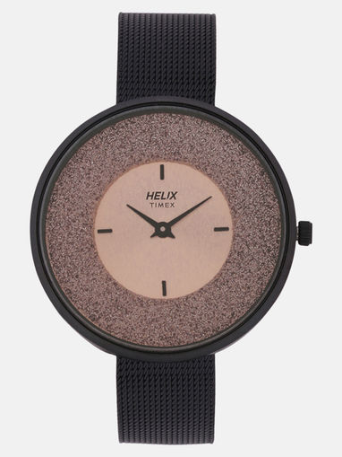timex helix rose gold