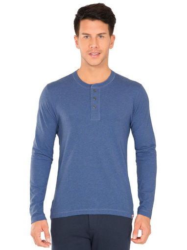 Light Denim Melange Long Sleeve T-Shirt 