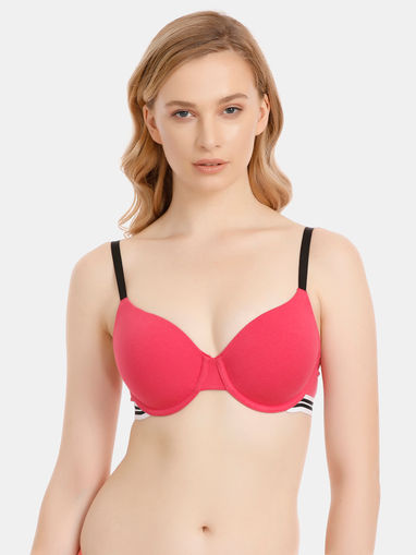 Zivame Lingerie Zivame Beautiful Basics Padded Wired Bra Peach Online Nykaa Fashion