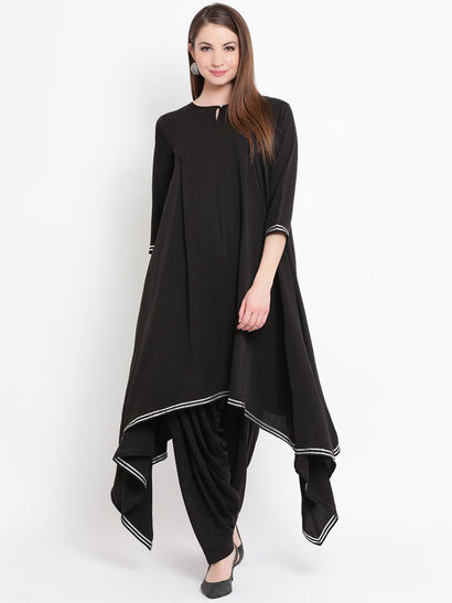 black plain suit design