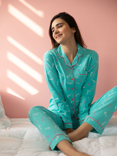 night dress cotton pant and top