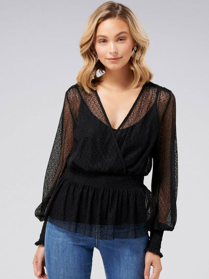 fancy black top