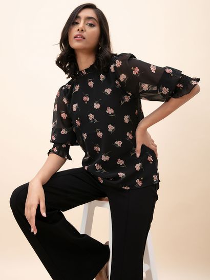 high round neck tops