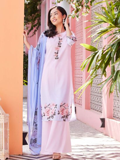 plain sharara suit design