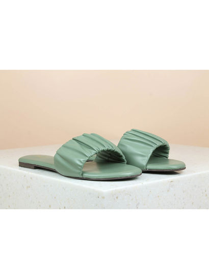 puma green slippers