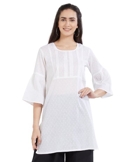 white kurtis designs