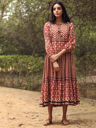 ethnic long gown dress