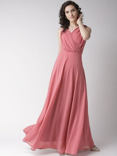 pink full frock