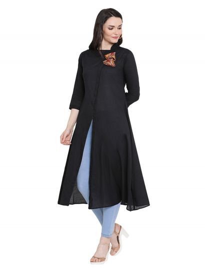 black and red kurtis