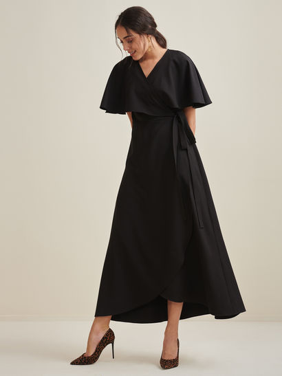 wrap long sleeve dresses