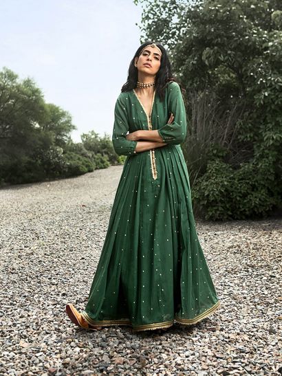 ethnic long gown dress