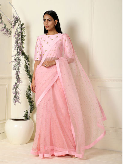 awesome saree saree dress saree for women Latest Linen silk embroidery work saree with blouse for indian saree