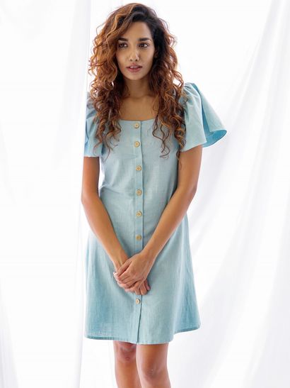 sky blue dresses for women