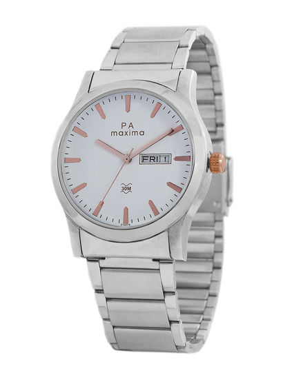 maxima blue dial watch