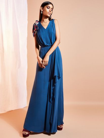 georgette gown party wear